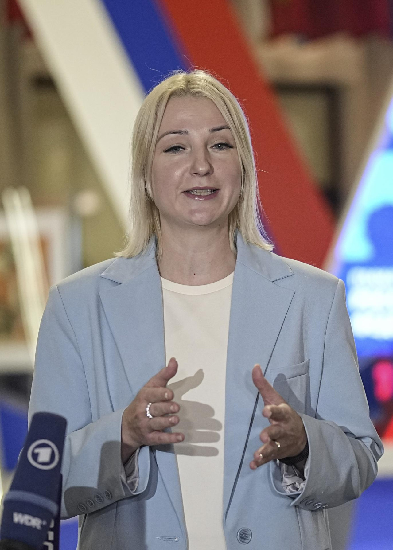 Ekaterina Duntsova, candidata a desafiar el poder de Putin. Foto: EFE.