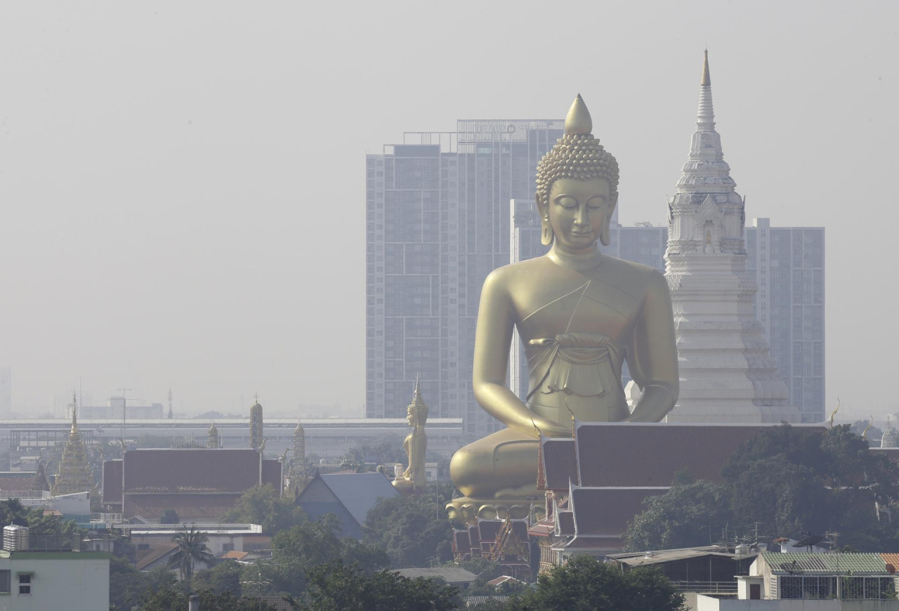 Contaminación del aire en Tailandia. Foto: EFE.