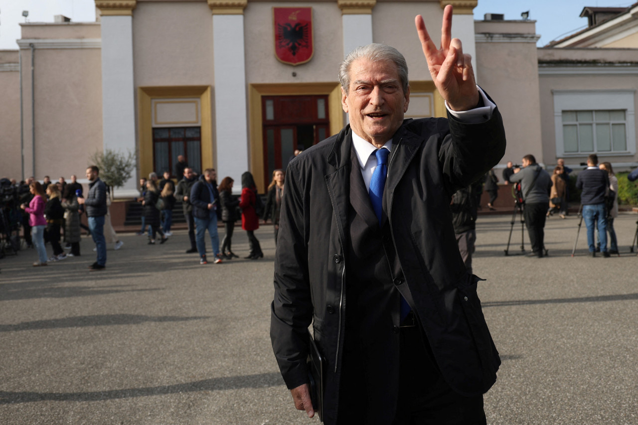 Sali Berisha, ex primer ministro de Albania. Foto: REUTERS.