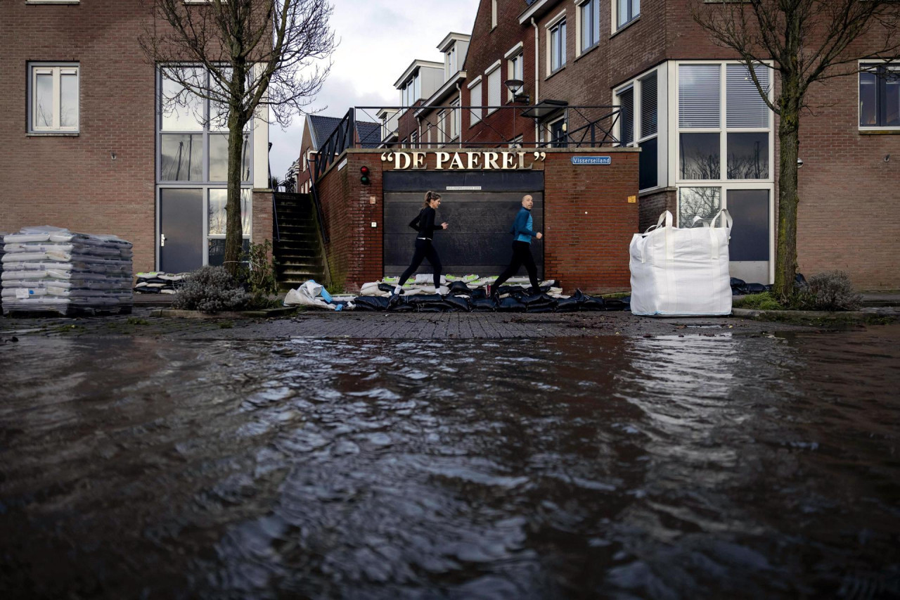 La tormenta Hank llegó a Países Bajos. Foto: EFE.