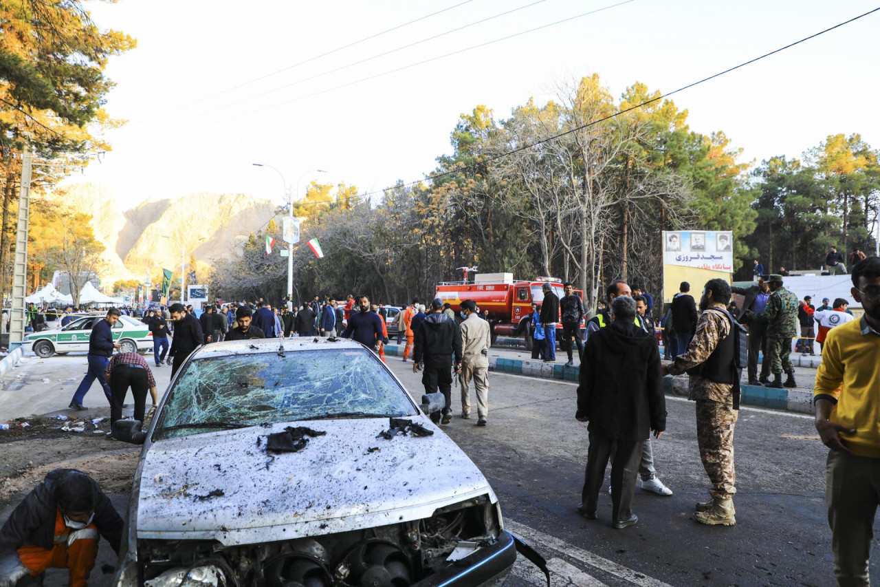 Daños en Irán tras ataque terrorista. Foto: EFE.