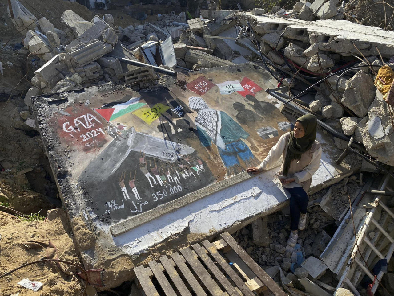 Destrucción en Gaza. Foto: EFE.