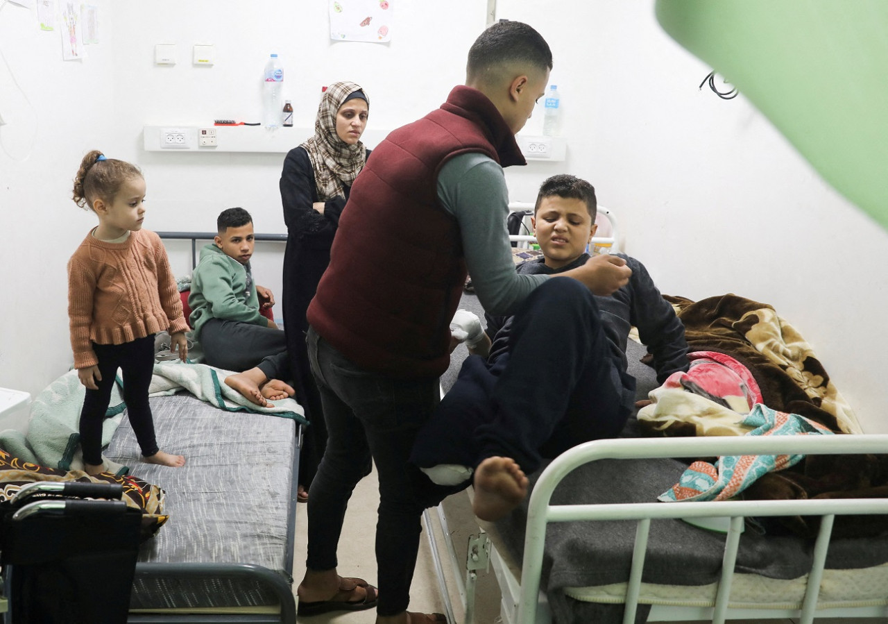 Preocupación por la salud de los niños en la Franja de Gaza. Foto: Reuters