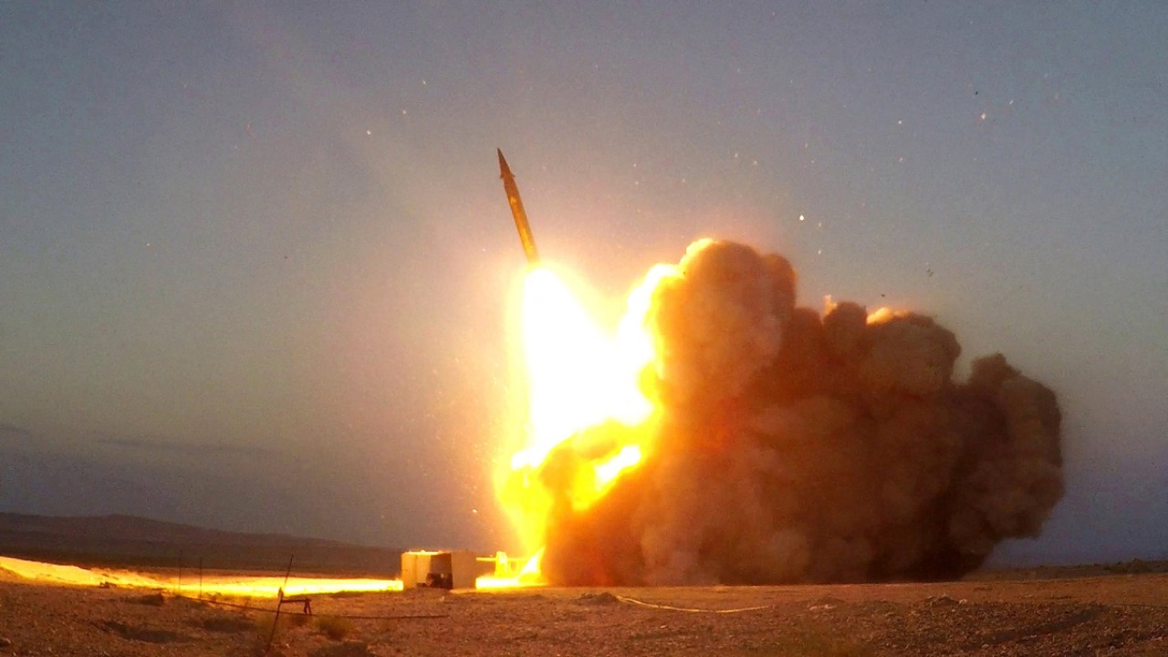 Lanzamiento de misil balístico por parte de Irán. Foto: Reuters.