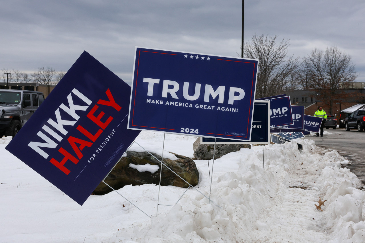 Elecciones primarias presidenciales de New Hampshire. Foto: Reuters