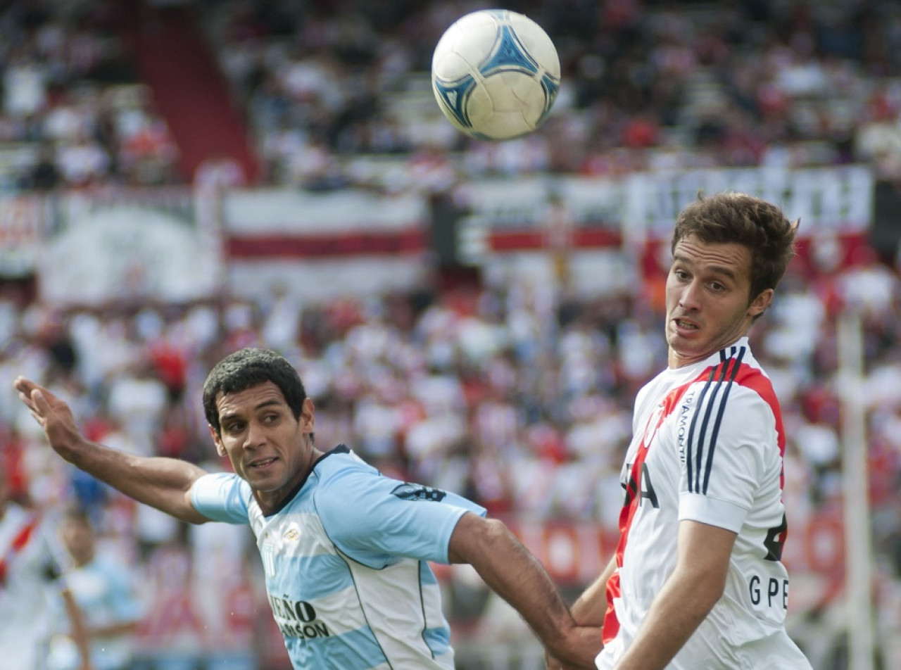 Germán Pezzella en River Plate. Foto: NA.