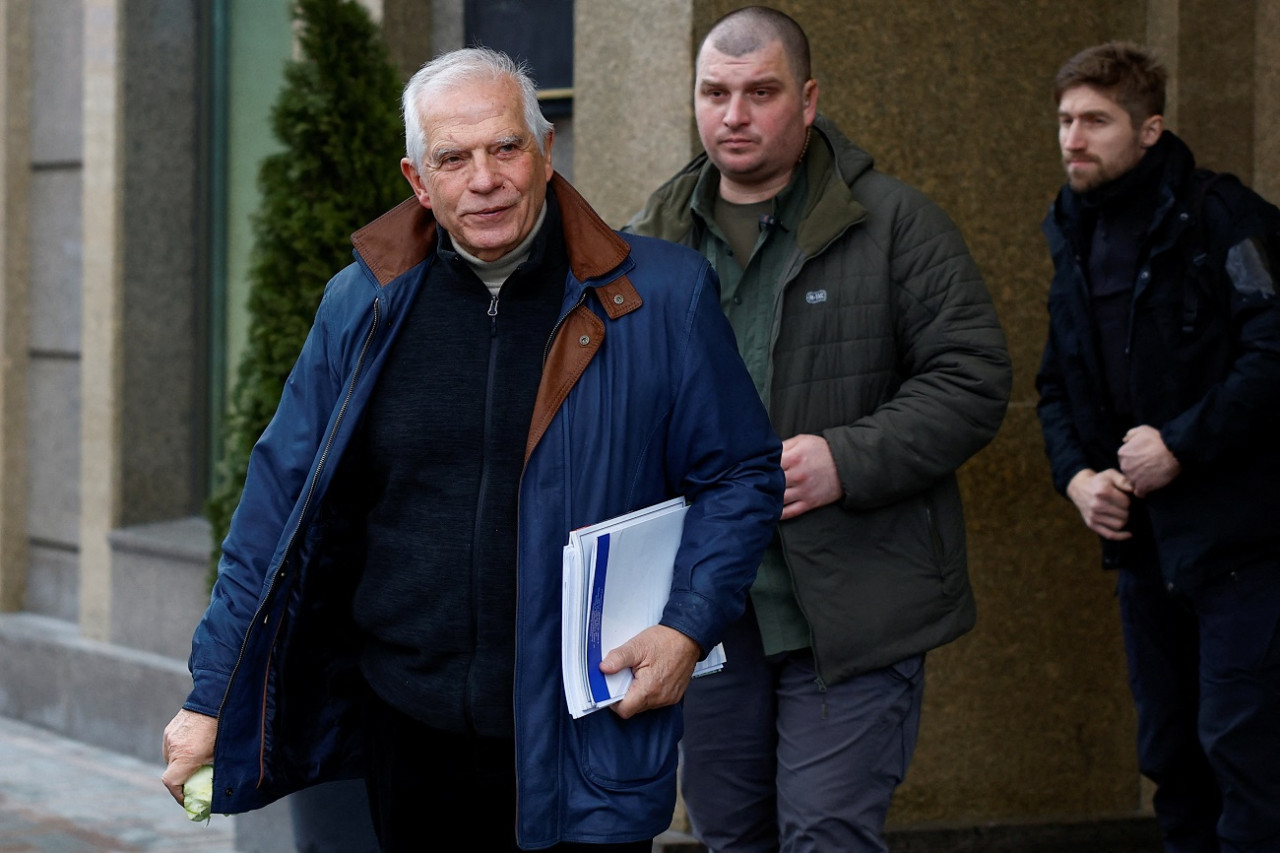 Josep Borrell en Kiev. Foto: Reuters