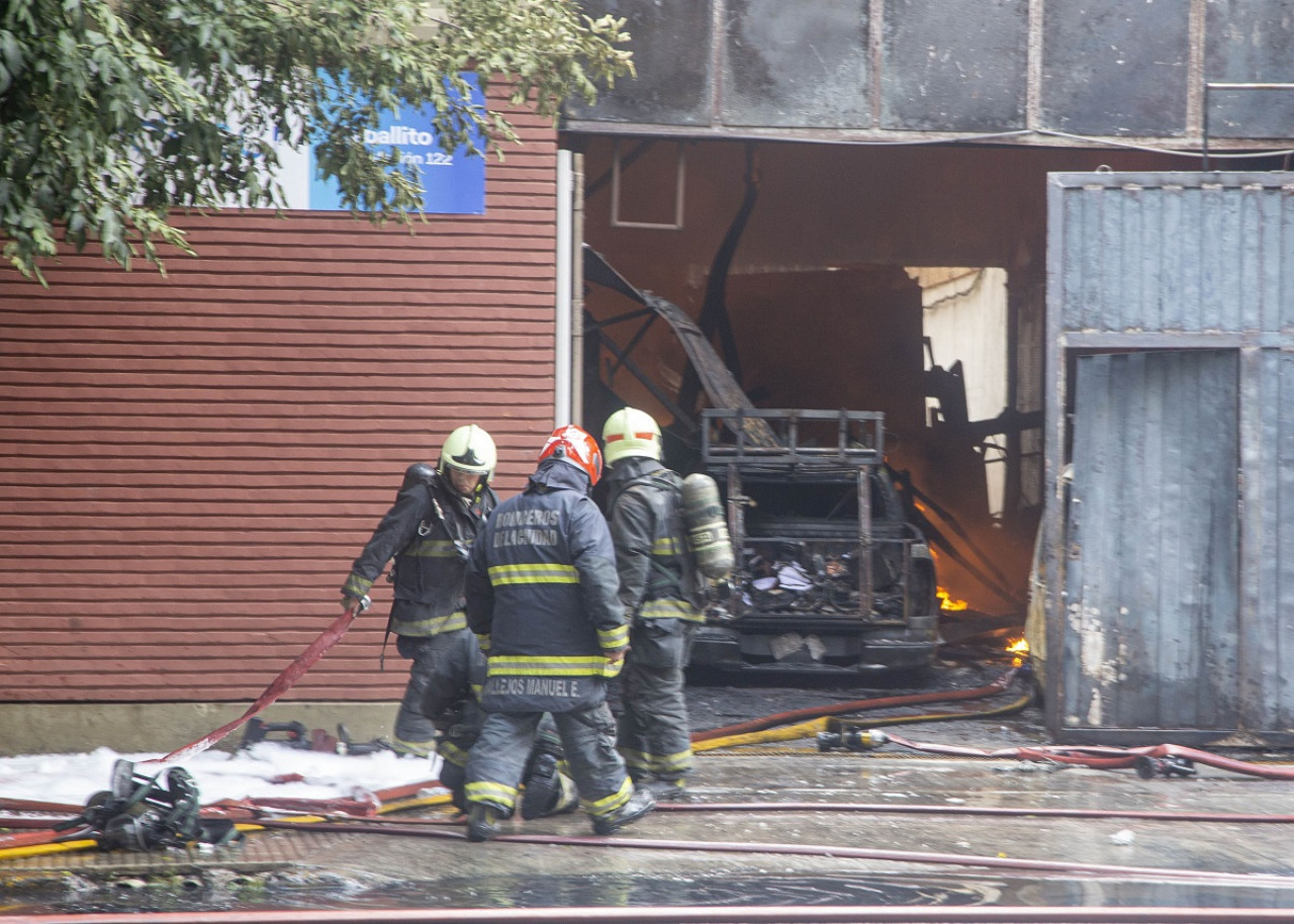 Incendio en Caballito. Foto: NA.