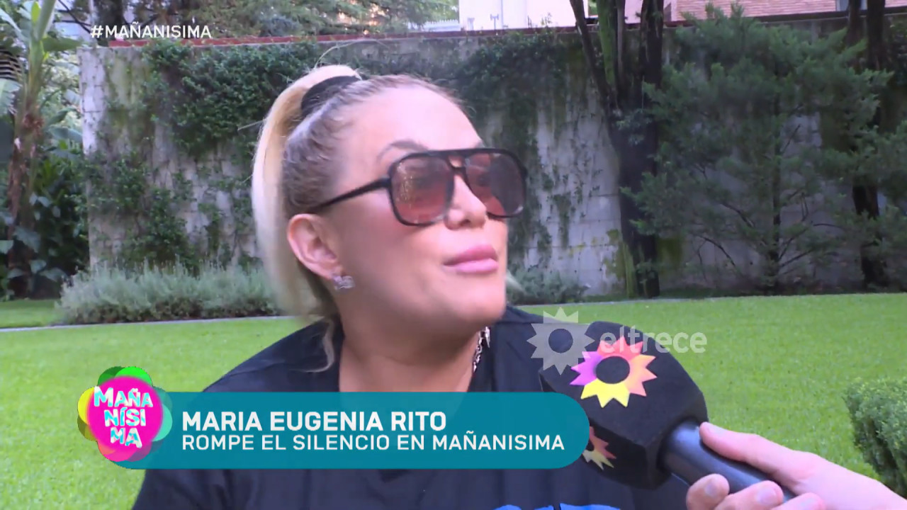 María Eugenia Ritó volvió a los medios. Foto: captura video.