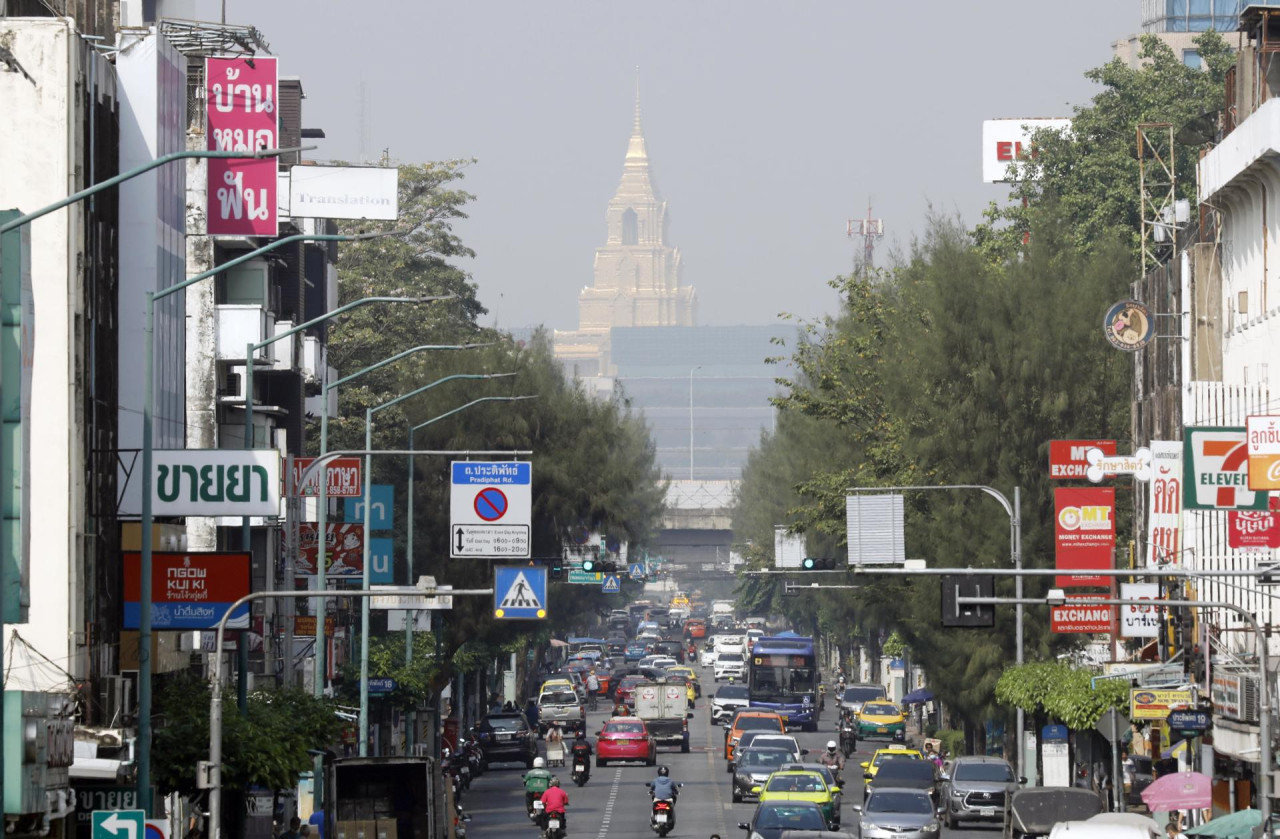 Bangkok, contaminación, Tailandia. Foto EFE.