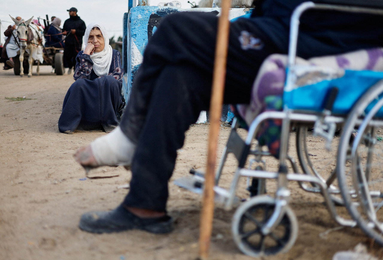 Pacientes del Hospital Naser de Gaza. Foto: Reuters.