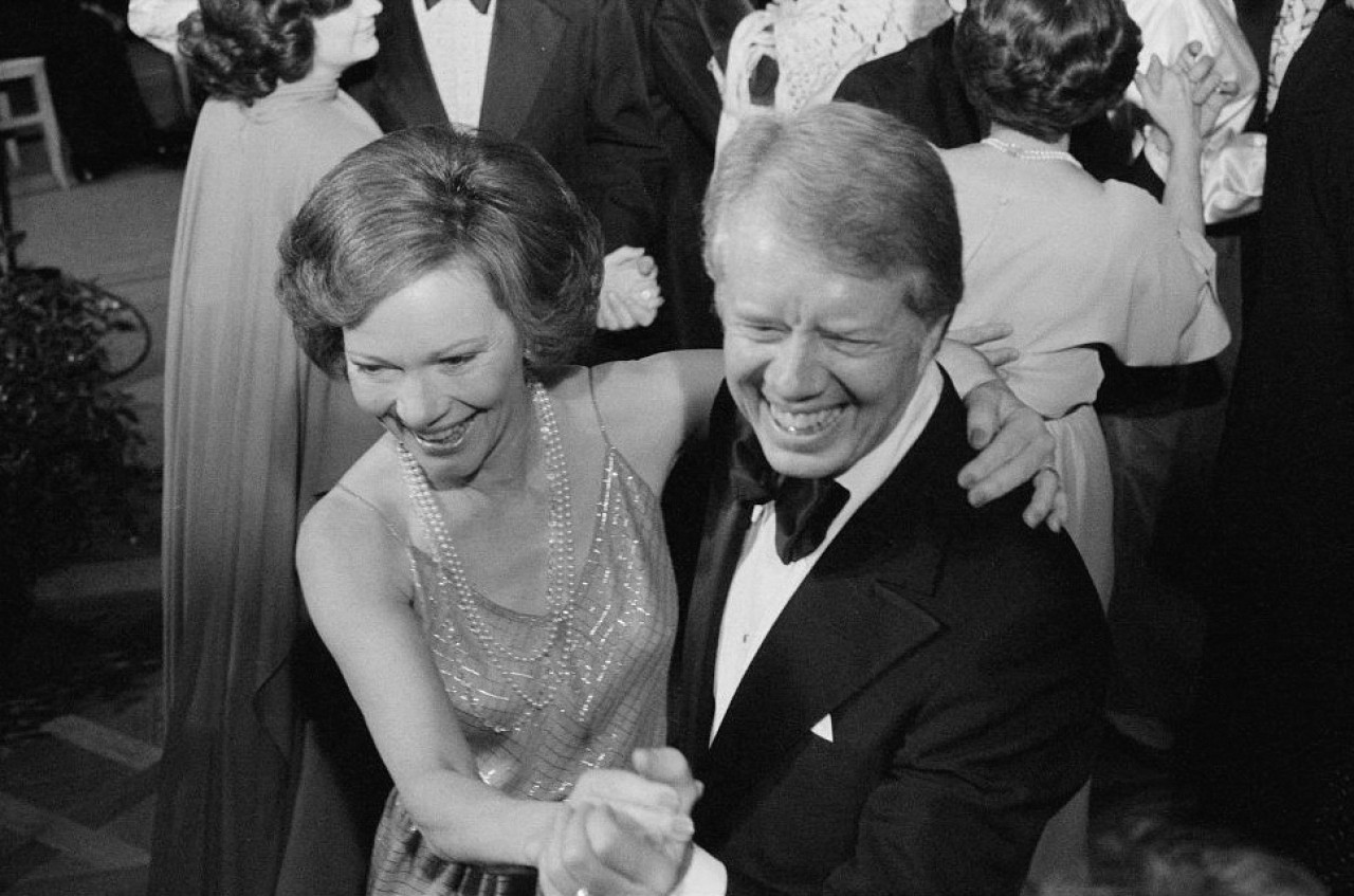 Jimmy Carter junto a su esposa Rosalynn. Foto: NA.