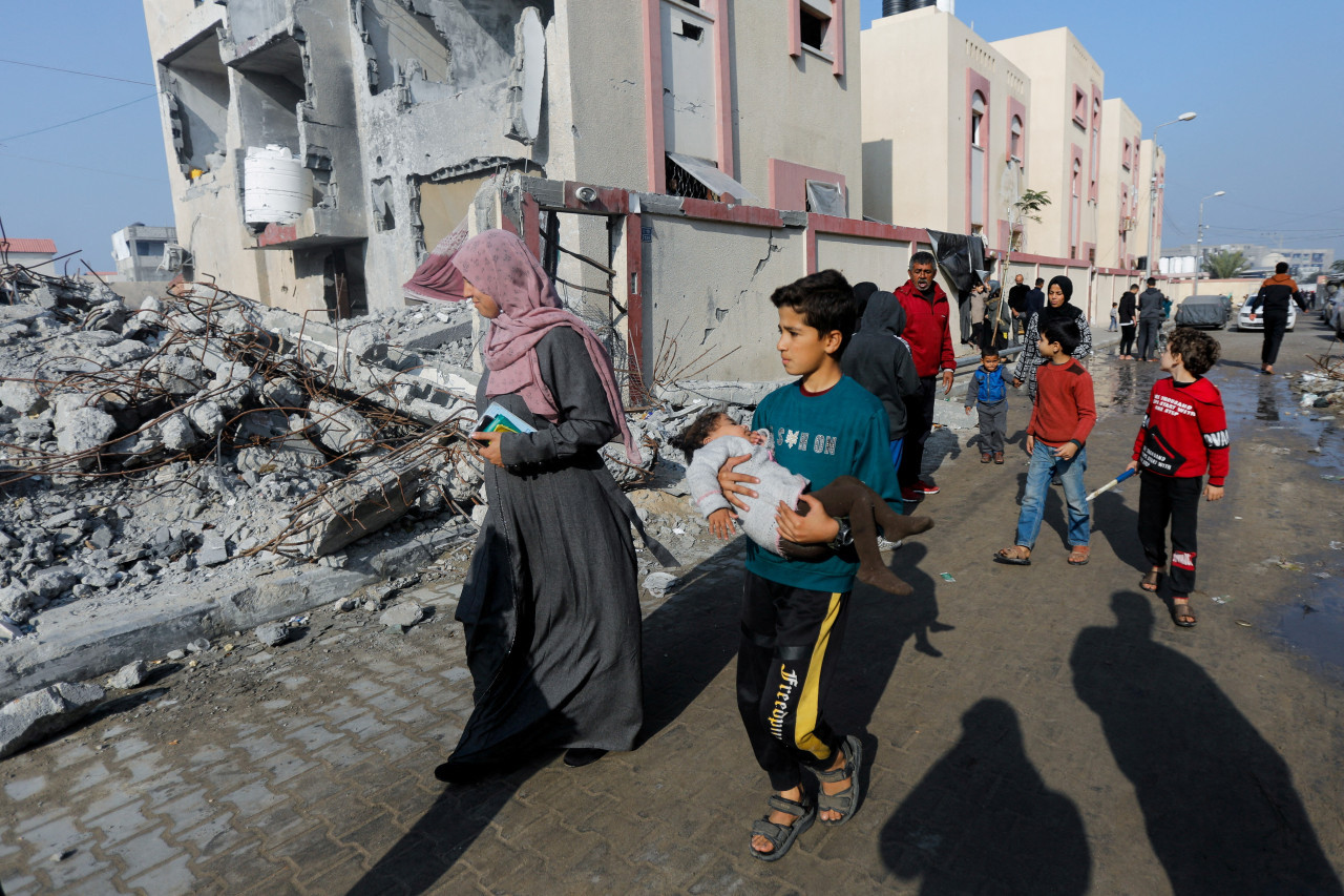 Ataques israelíes en la Franja de Gaza. Foto: Reuters.