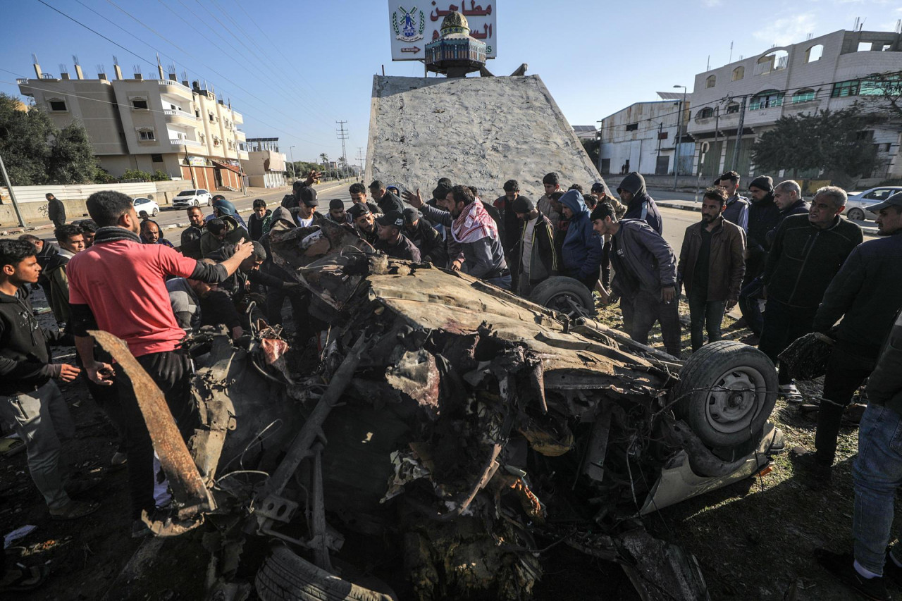 Ataques israelíes en la Franja de Gaza. Foto: EFE.