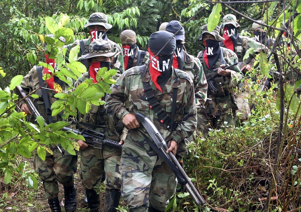Guerrilleros del izquierdista Ejército de Liberación Nacional. Foto: Reuters