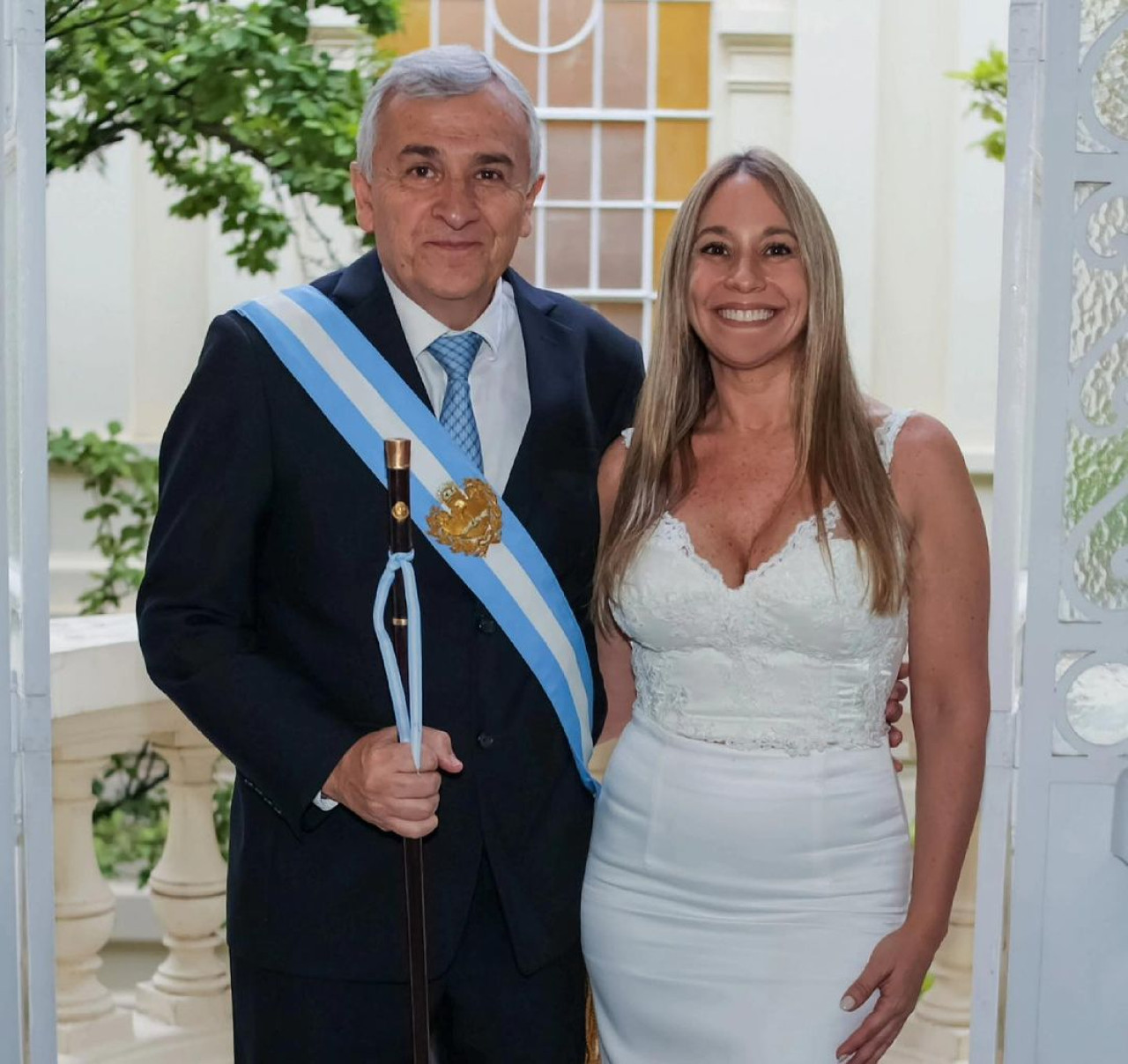 Gerardo Morales y su esposa, Tulia Snopek. Foto: Instagram.