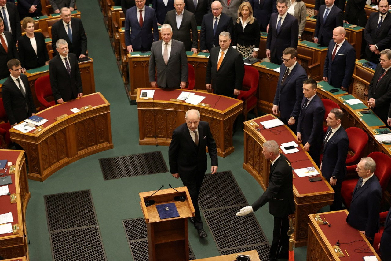 El Parlamento de Hungría eligió a Tamás Sulyok como nuevo presidente. Foto: Reuters.