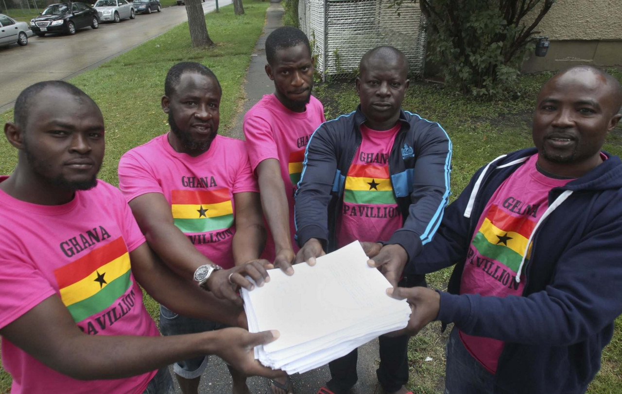 Marcha por los derechos LGTBQ en Ghana.