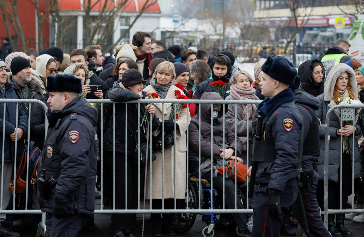Funeral de Alexéi Navalny. Foto: Reuters