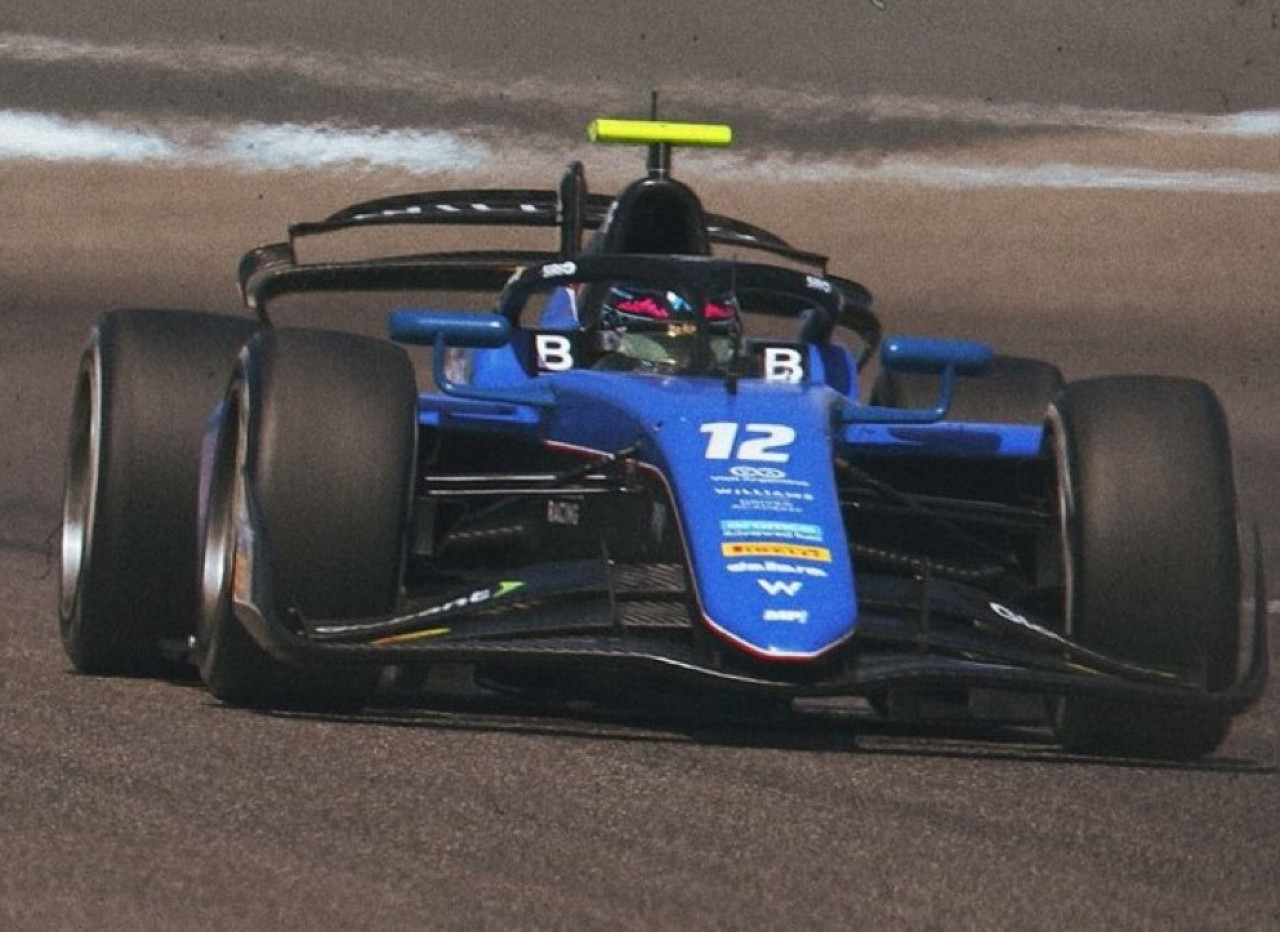 Franco Colapinto en el Gran Premio de Bahrein de la Fórmula 2.