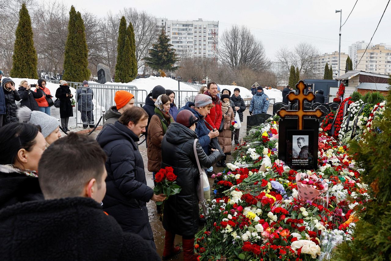 Funeral de Navalny. Foto: EFE.
