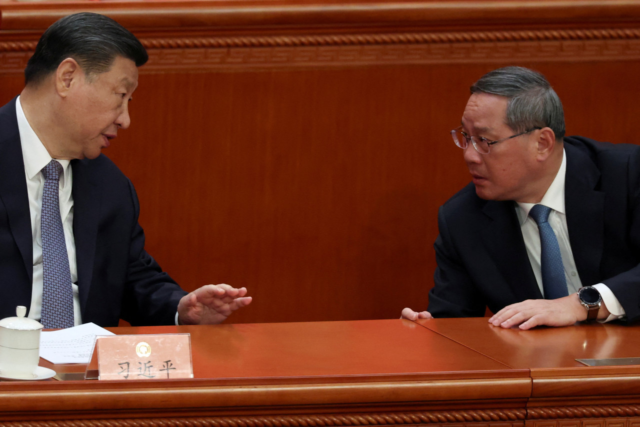 Xi Jinping y Li Qiang. Foto: Reuters.