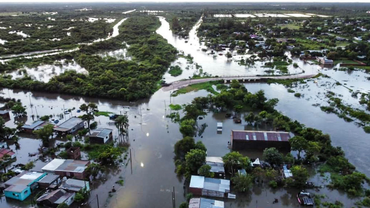 Inundaciones en Corrientes. Foto: NA.