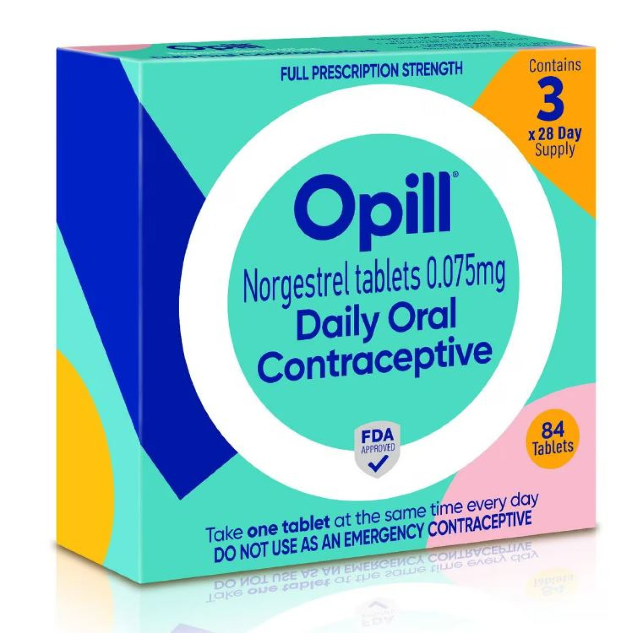 Opill, el primer anticonceptivo oral aprobado sin receta médica en EEUU. Foto: Reuters.