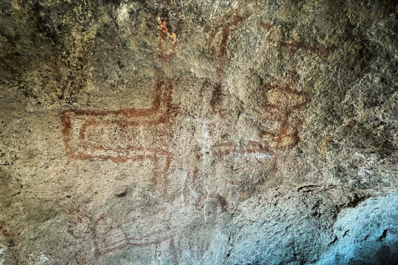 Arte rupestre en la Patagonia argentina: tienen más de 8 mil años y fueron señaladas las más antiguas de Sudamérica. Foto: Reuters.