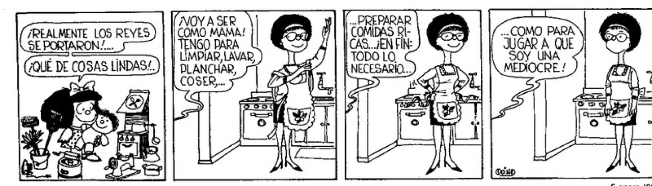 "Mediocridad", Mafalda. Foto: Quino.