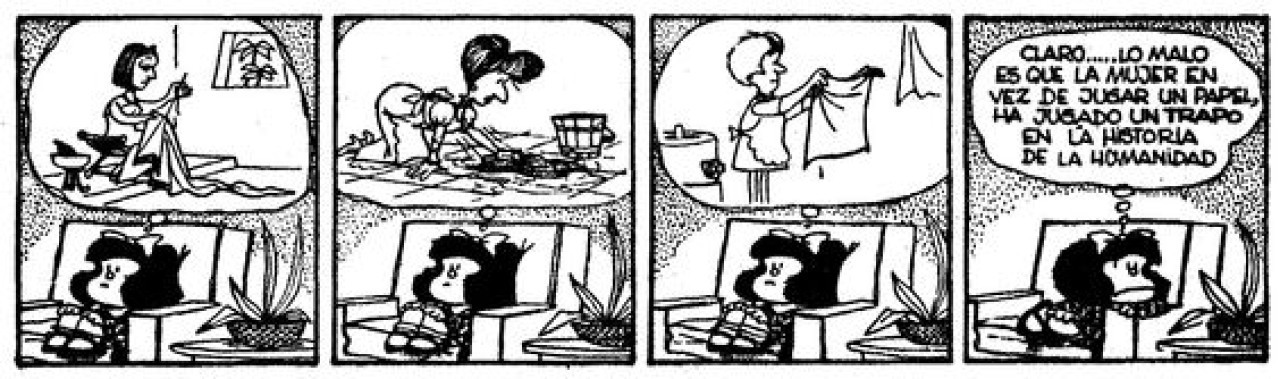 "Un trapo", Mafalda. Foto: Quino.