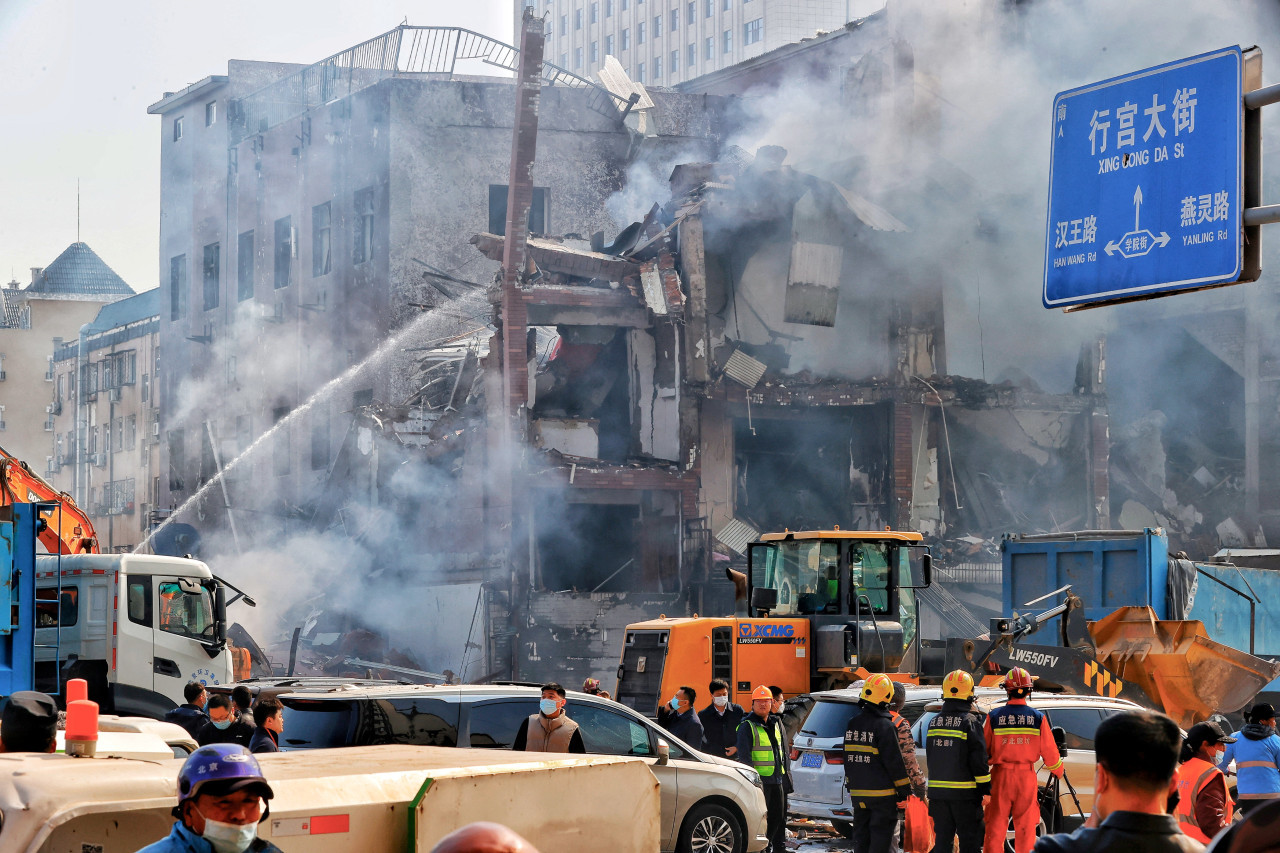 Explosión en China. Foto: Reuters.