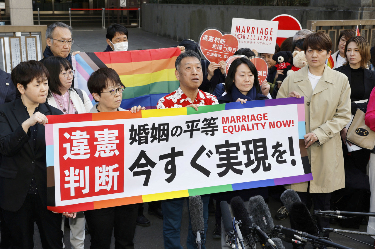 Protestas en Japón para lograr el matrimonio igualitario. Foto: Reuters