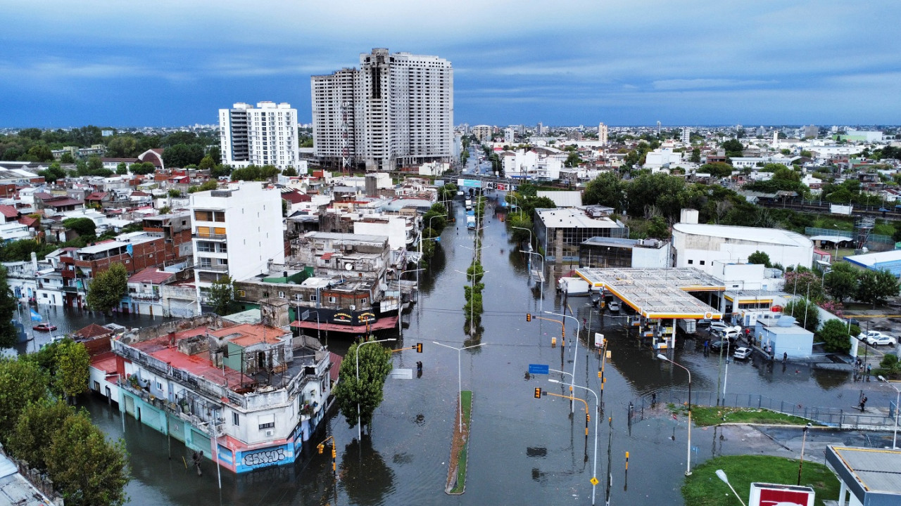 Inundaciones en Buenos Aires. Foto: NA.