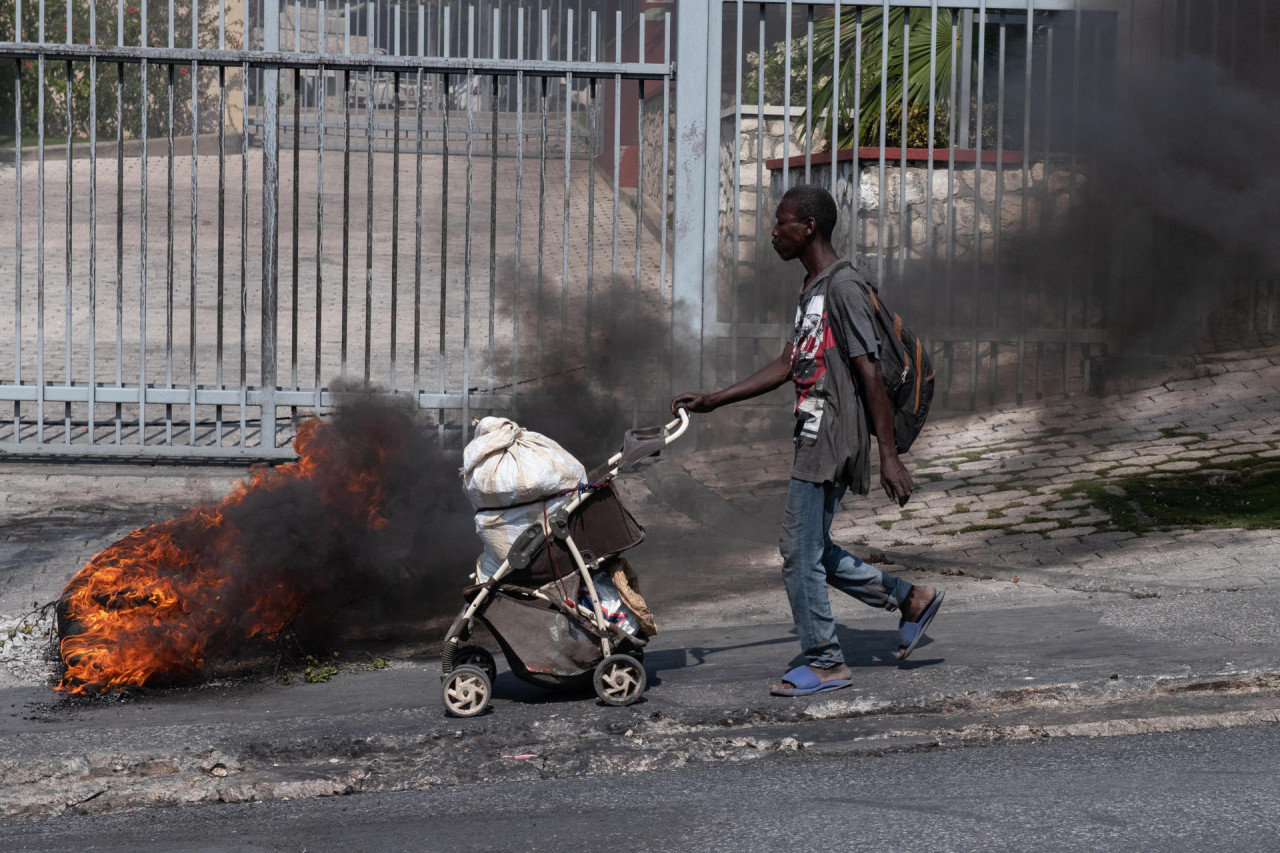 Manifestaciones en Haití. Foto: EFE.