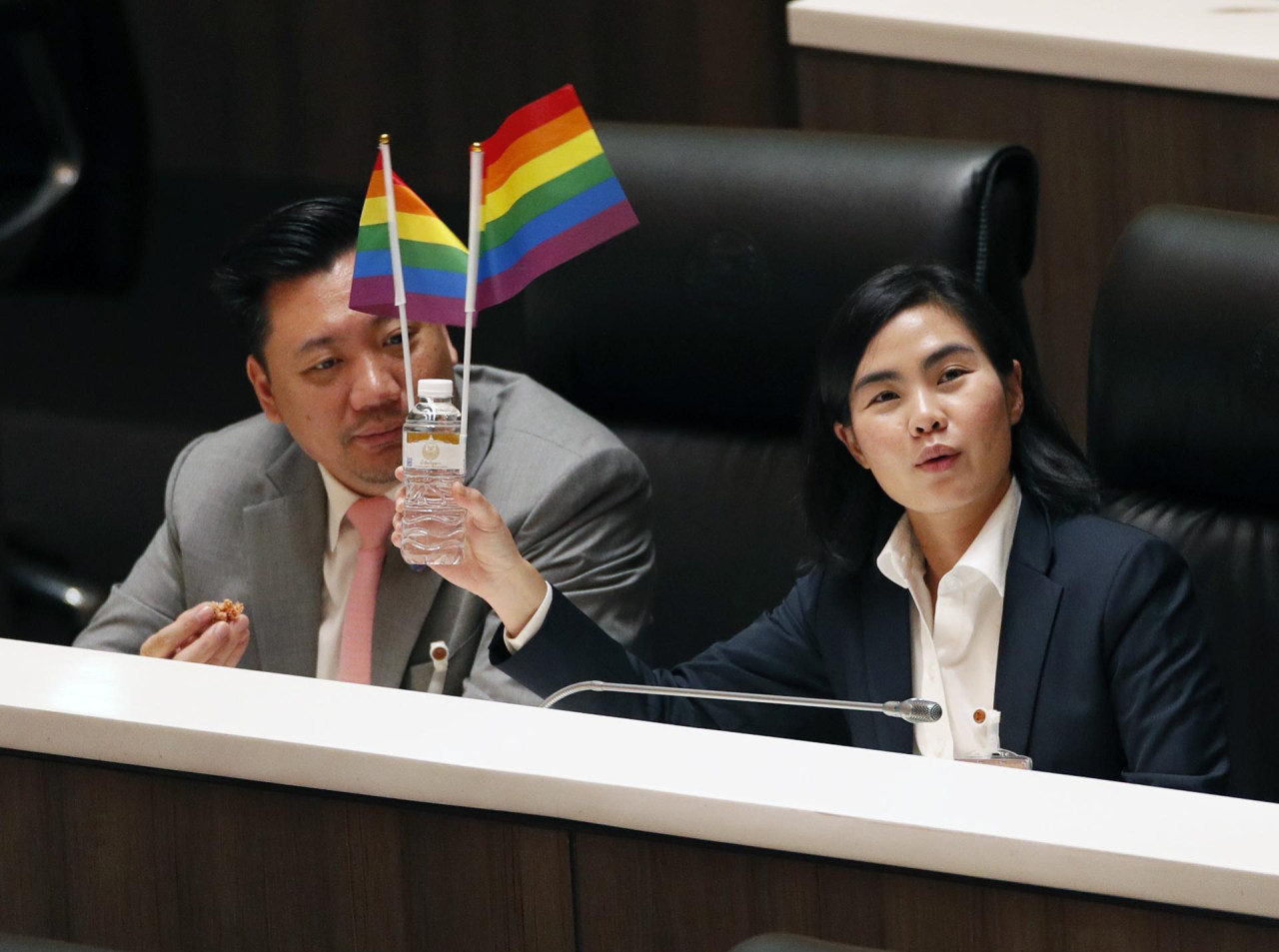 Parlamento de Tailandia aprobó el matrimonio igualitario. Foto: EFE.