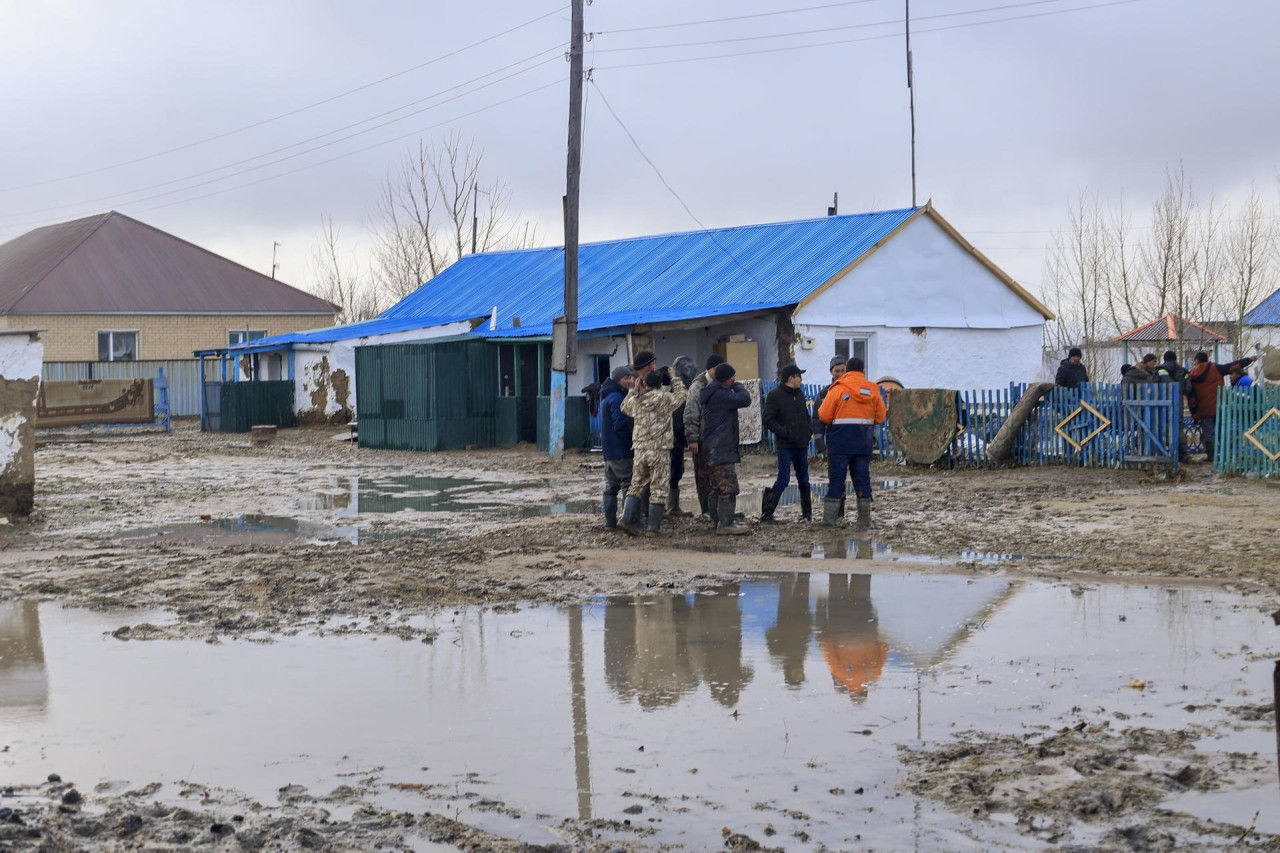 Inundaciones en Kazajistán. Foto: EFE.