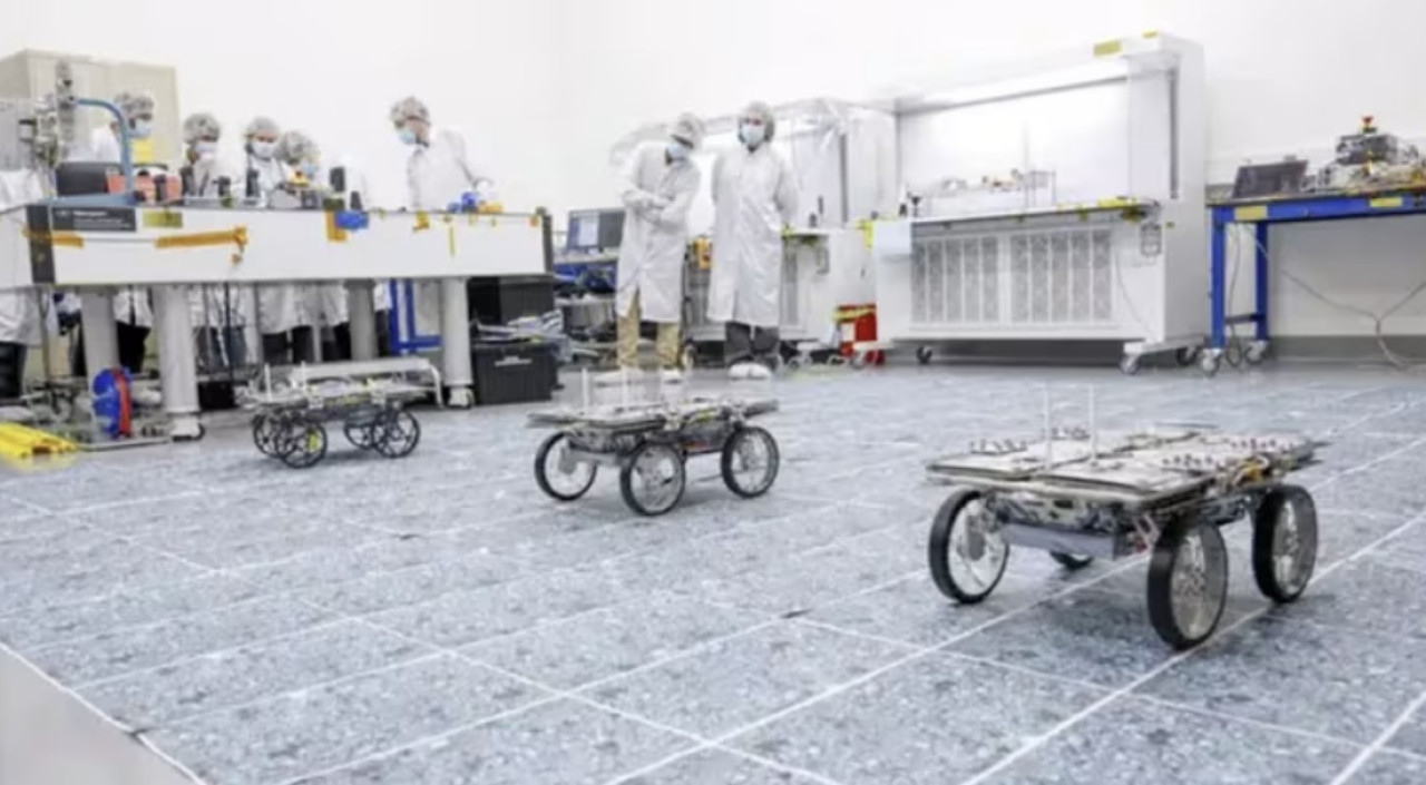 Los nuevos robots que la NASA enviará a la Luna. Foto NASA/JPL-Caltech.