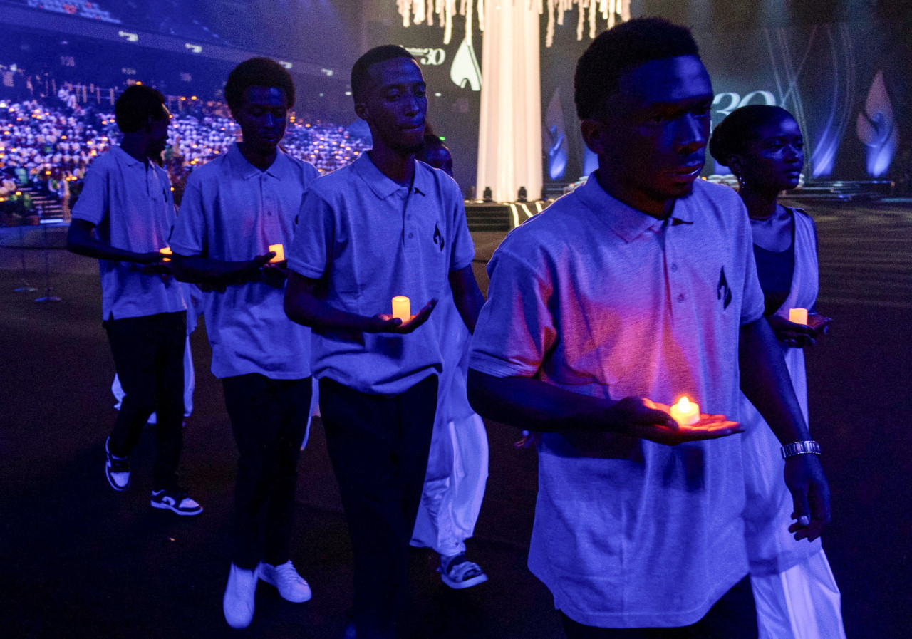 Acto en conmemoración por los 30 años del genocidio en Ruanda. Foto: Reuters.