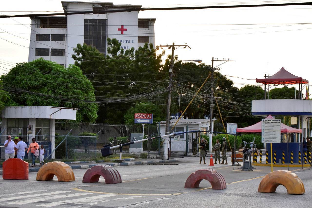 Hospital de Guayaquil donde está Jorge Glas. Foto: Reuters.