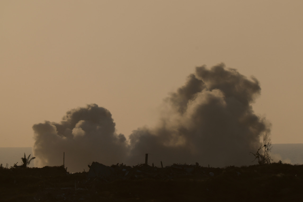 Bombardeos en la Franja de Gaza. Foto: Reuters