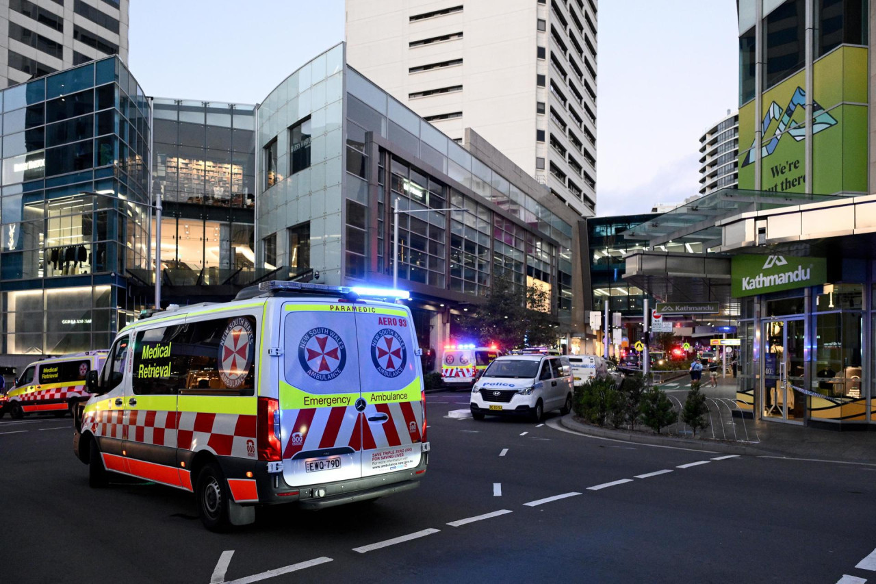 Ataque en un centro comercial de Australia. Foto: EFE.