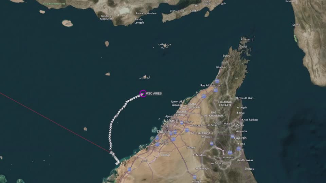 Irán incauta un barco en el golfo Pérsico. Foto: Reuters.