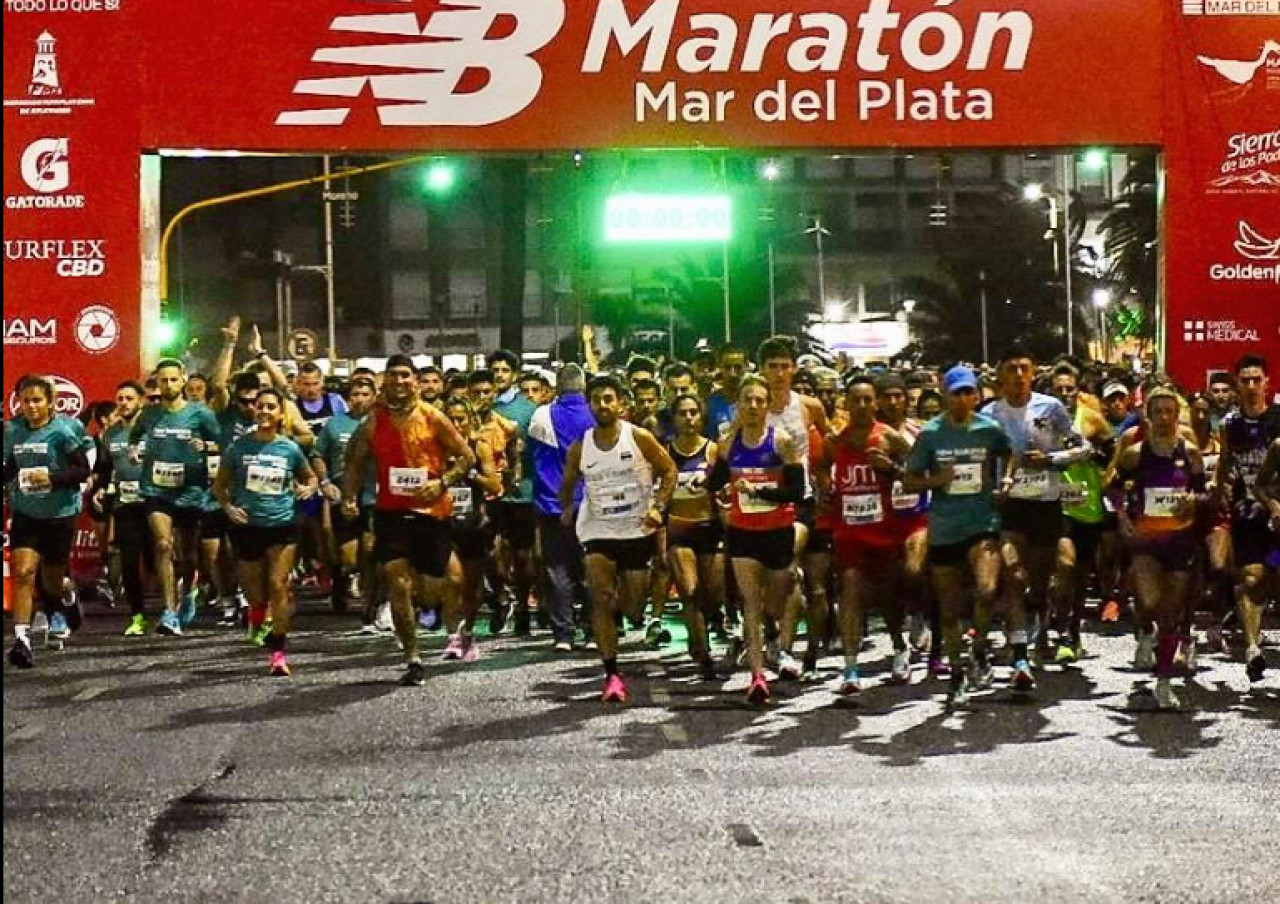 Maratón de Mar del Plata. Foto: Instagram